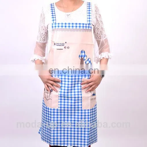Printed Apron With Plaid for Adult photo-3