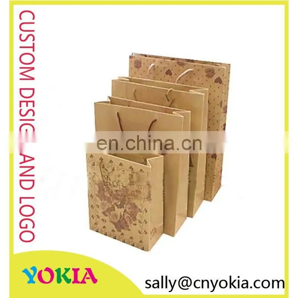 High Quality Cheap Kraft Paper Shopping Bag With Cotton Handle photo-2