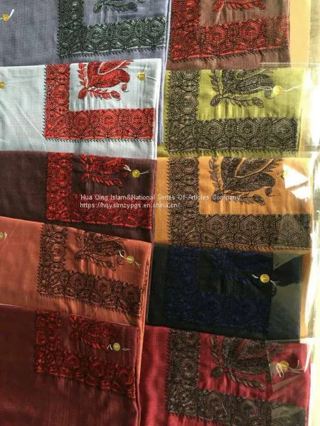 Arab Wool Acrylic Embroidery Scarf / Arab Scarf / Embroidery Scarf / Arabian Turban / Muslim Hijab Scarf photo-2