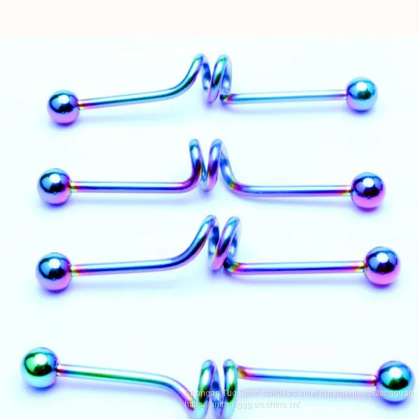 18 Year New Two Circles Ear Scraper Earrings, Foreign Trade Accessories Factory Direct Sales Wholesale Body Piercing