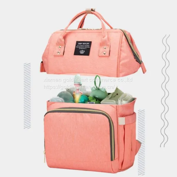 Waterproof Diaper Mummy Bag Multi-functional Fashion Baby Diaper Bag photo-3