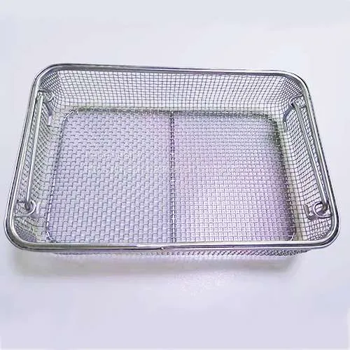 Stainless Steel Stamping Wire Mesh Medical Disinfection Basket photo-3