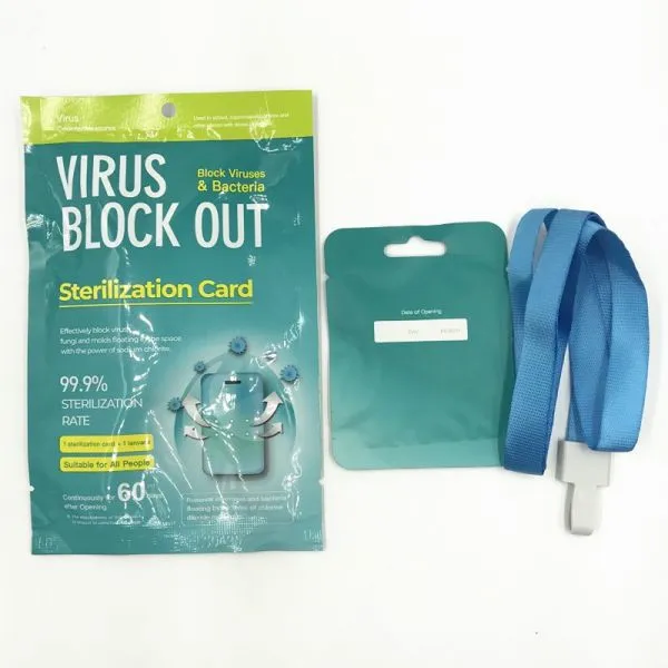 Removing Virus Block Anti-Virus Antibacterial Portable Disinfectant Hangtag Sterilization Card photo-4