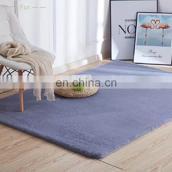Eco Soft Polyester Rabbit Fake Fur Floor Rug photo-2
