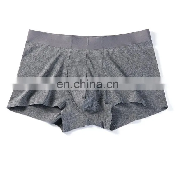 Men's Boxer Briefs Breathable Comfort No Ride-up Modal Spandex Mid-waist Seamless Underwear photo-4