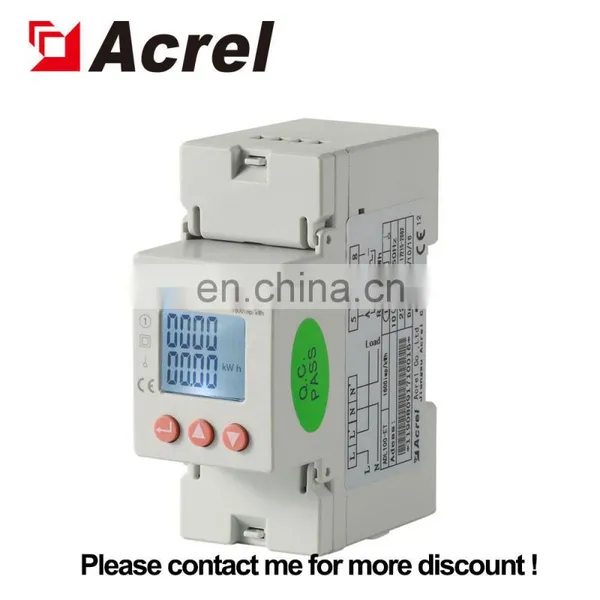 Acrel ADL100-ET The Power Distribution Cabinet Single Total Active Energy Measure Din Rail Single Phase Energy Meter photo-3