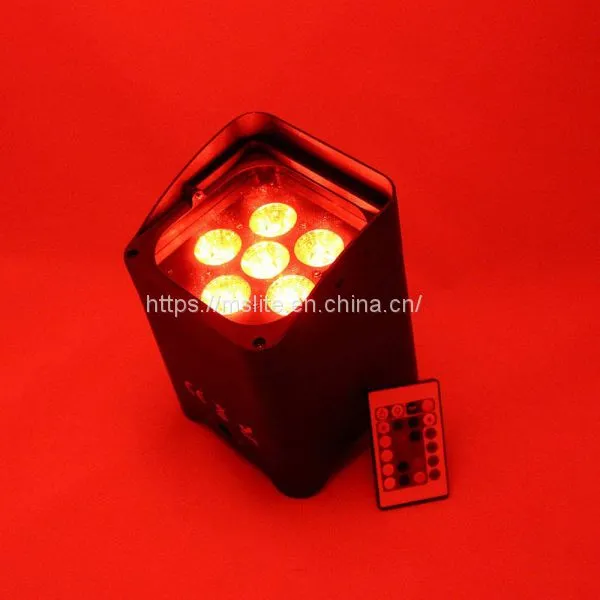 6x15W/18W 6 In1RGBWAUV Wireless DMX Stage Effect LED Uplight Rechargeable Battery Powered Par Light photo-4