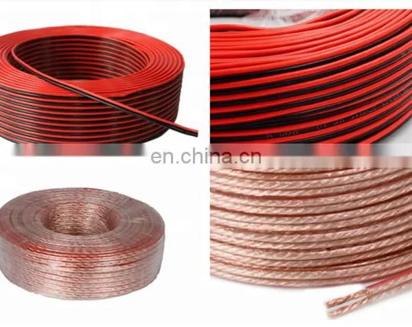 China Factory Pvc Jacketed High End Speaker Cable Pvc Insulated 2 Core Flat Speaker Cable Pvc Cover Speaker Cable photo-4