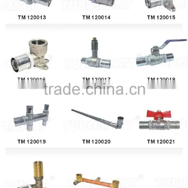 Home Heating Pipe System Brass Unequal Straight Fitting Pex Tubing Compression Union photo-6