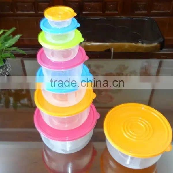 Popular 7 Pcs Set Round Plastic Food Storage Container photo-2