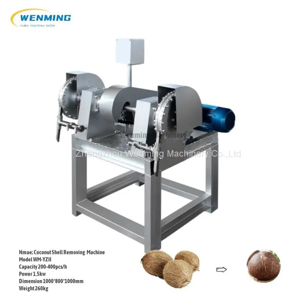 Automtatic Coconut Cutting Machine-Coconut Shell Removing Machine