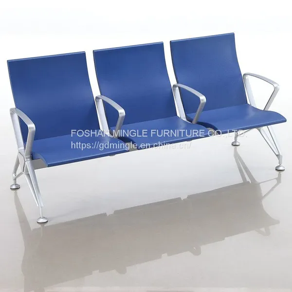 PU Foam Waiting Chair With USB Power Charger Airport Chair photo-2