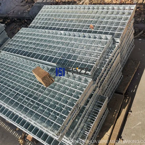 Steel Serrated Bar Gratings Stair Treads Hot Dipped Galvanized for Steel Structure photo-5