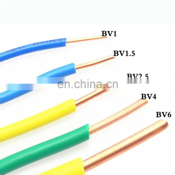 Wholesale Copper Material PVC Insulated BV Power Cable Solid Single Core Electrical Wire 4 MM photo-3