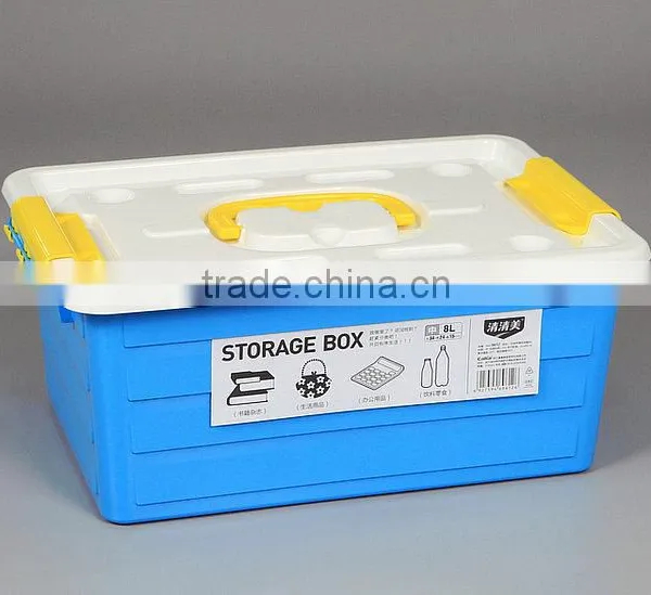 Multi Function Colored Plastic Storage Box With Handle photo-5