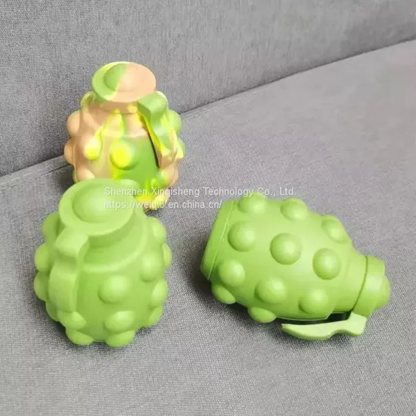 Cheap Grenade Odorless 3D Silicone Bowling Ball Fidgets Fidget Ball Fidget Toy Decompression Squeeze 3d Elastic Ball photo-3