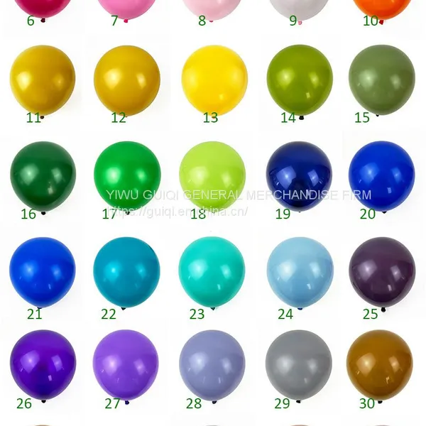 Матовые латексные биоразлагаемые резиновые шарики Globos размером 5 дюймов