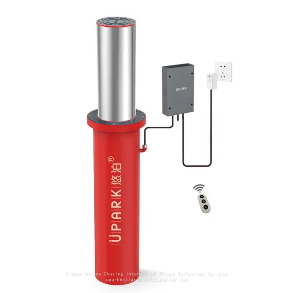UPARK Anti-theft Prevent Violent Collision Telescopic Light Bollard Automatic With Mini Box Driveway Metal Post photo-2
