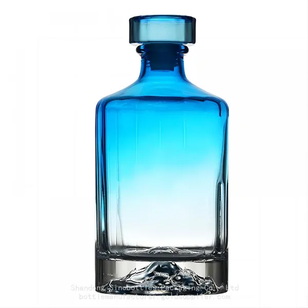 SinoBottles Packaging 500ml 750ml 1000ml Mountain Frame Based Whisky Bottle