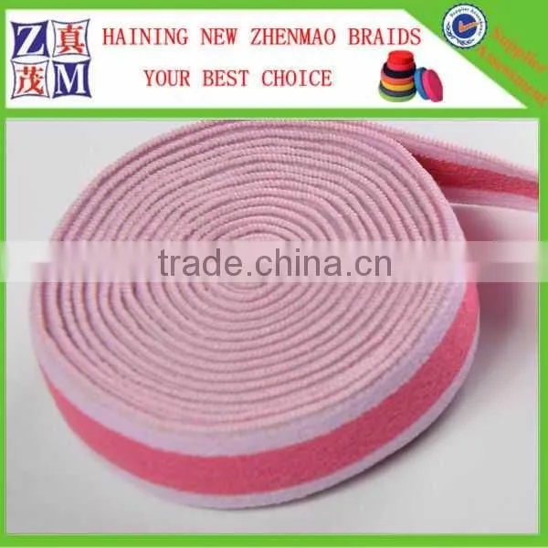 30mm Pink Color Woven Striped Elastic Bands Supplier's Choice photo-3