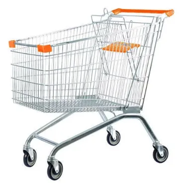 China Shopping Cart Manufacturer Custom Carbon Steel Wire Shopping Trolley photo-2