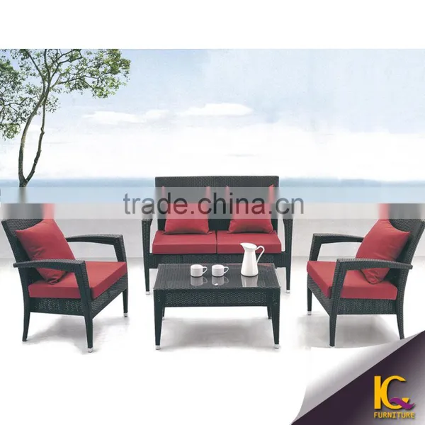 2016 Luxury Soft Aluminium Frame Cheap Outdoor Garden Wicker Rattan Sofa Set Quality Choice photo-5