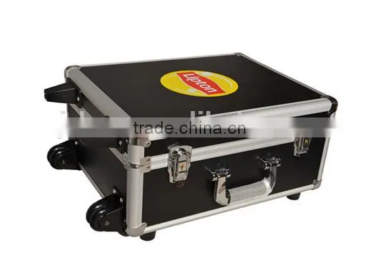 Custom Black Aluminum Carrying Trolley Case Luggage photo-2