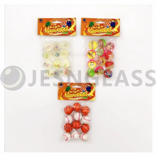 Hot Sale 32MM High Bouncy Ball Children's Toy Rubber Balls PVC Bag Package