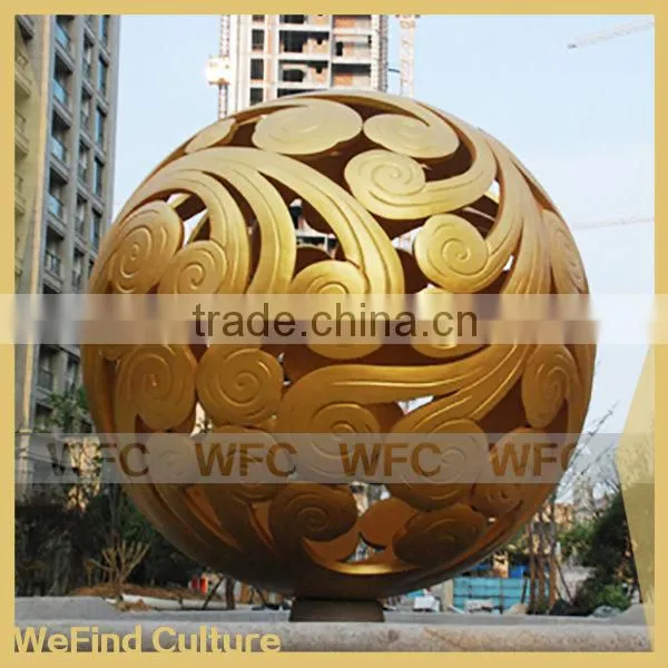 Large Modern City Metal Stainless Stell Ball Sculpture
