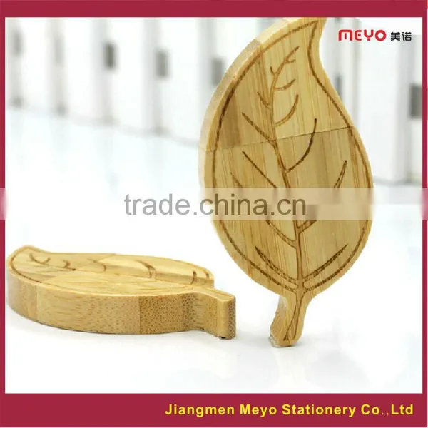 Leaf Shape 2015 Warehouse Wooden USB Flash Drive,Usb Disk photo-3