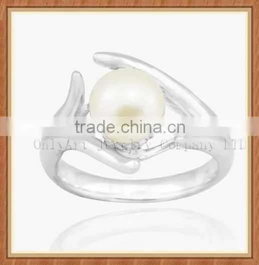 Black Pearl Rings 925 Stereling Sliver Jewelry Rings for Women Wedding Rings photo-3