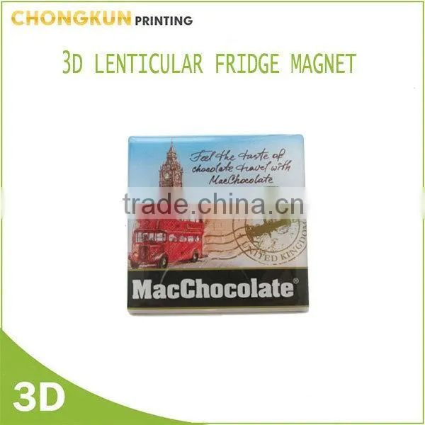 Custom Promotional Tourist Souvenir Square Magnets, 3D Lenticular Fridge Magnet Wholesale photo-3