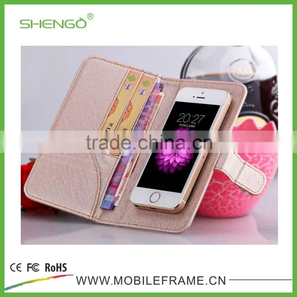 Shengo Brand New Hot Selling High Quality Universal Wallet Card Holder Leather Case