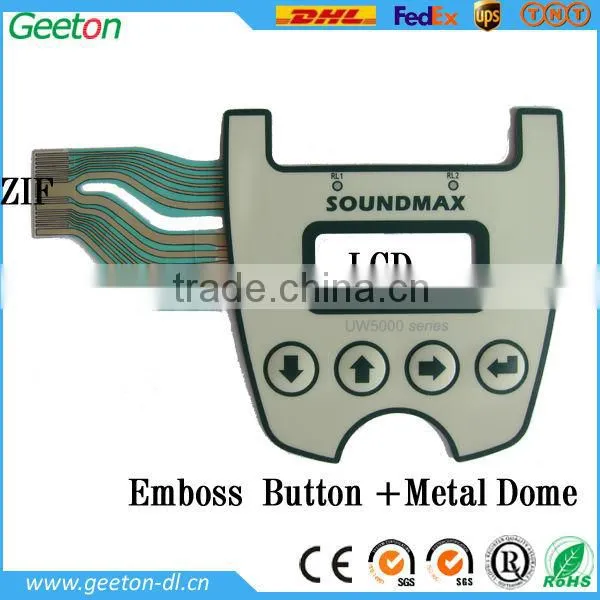 Custom Embossed Tactile Electric Membrane Keyboard Switch