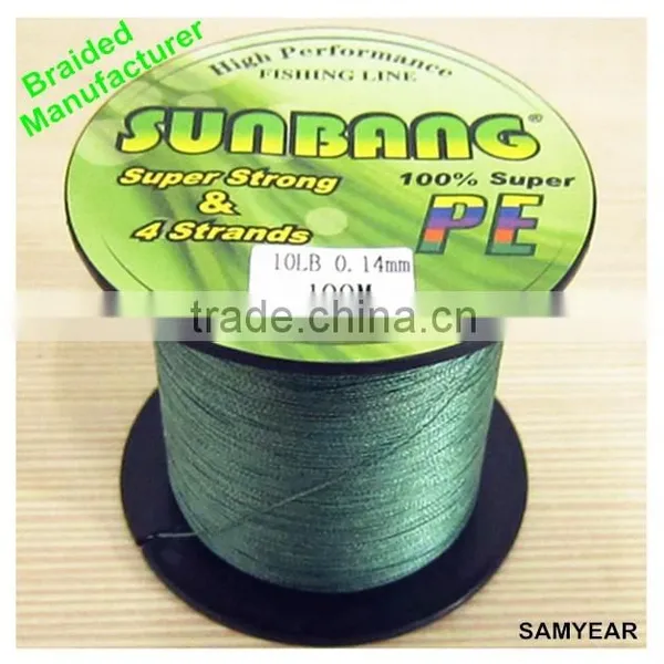 OEM Fishing Equipment Fishing Braided Line 8 Strand UHMW PE Fiber