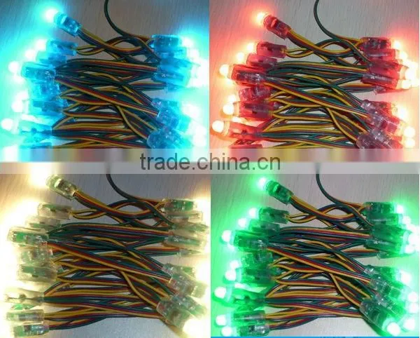 High Brightness 5mm Strawhat Yellow 12V Led String Light photo-2