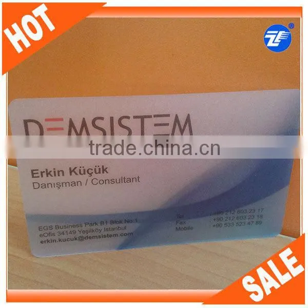 One Side Printed Plastic 30 Mil Transparent Card / Business Cards photo-6