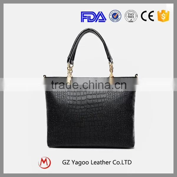 Wholesale Professional Croco PU Lady Handbag / Woman Handbag for Office and Shopping Most Popular Supplier's Ch photo-2