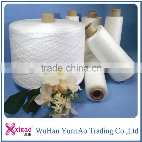 Factory Supply Ne16s/1 21s/ 30s/1 Ring Spun Polyester Spun Yarn for Knitting Socks photo-2