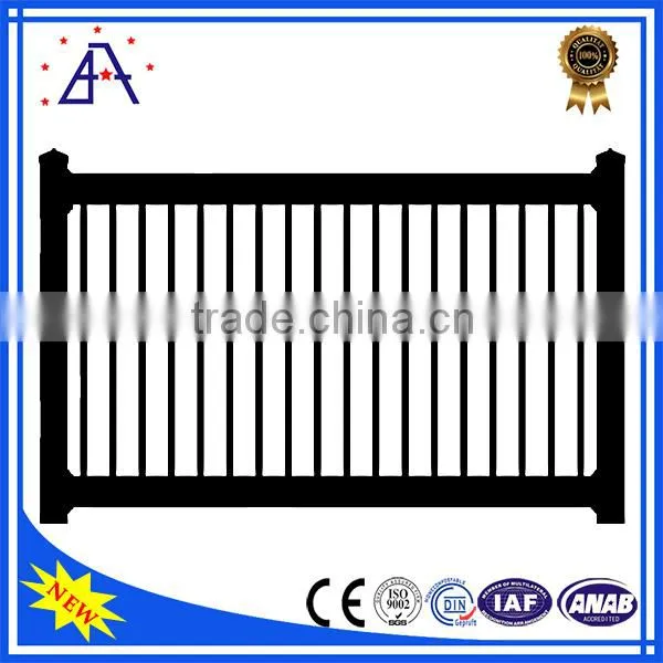 High Style Modestly Priced Black Aluminum Fence photo-6