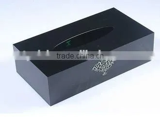 2015 New Design Delicate Square Acrylic Napkins Paper Box ,acrylic Tissue Box With Printing for Sale photo-3