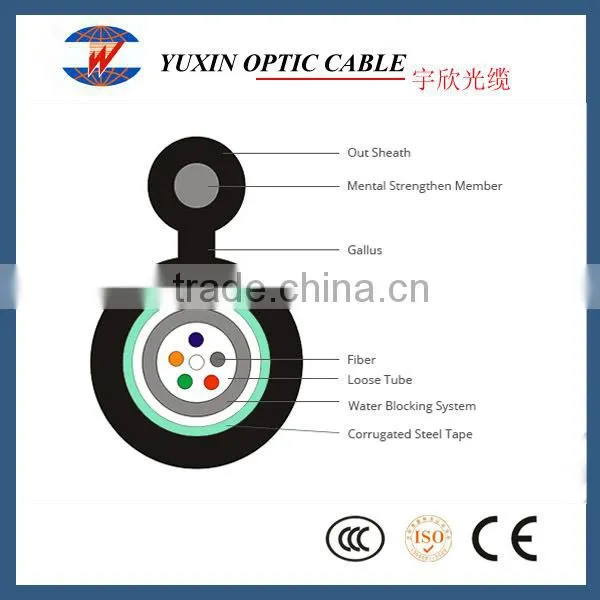 4/6/8/12/24 Outdoor Self-Supporting Figure 8 Central Loose Tube Fiber Optic Cable GYXTC8S