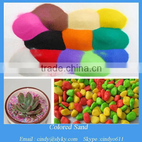 Dyed Colored Gravel Stone Sand for Decoration