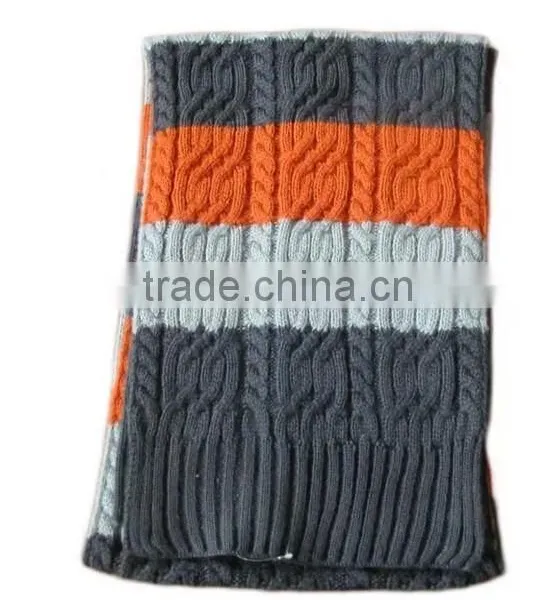 New Arrival Unisex Acrylic Knitted Winter Hat Scarf Glove Set photo-2
