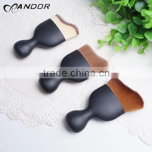 Soft Brush Hair Black Handle Colored Mini Concealer Brush photo-4