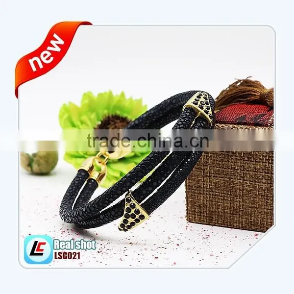 Fashion Brand Wholesale Bangkok Stingray Skin Bracelet,stingray Skin Jewelry,genuine Stingray Leather Bracelet
