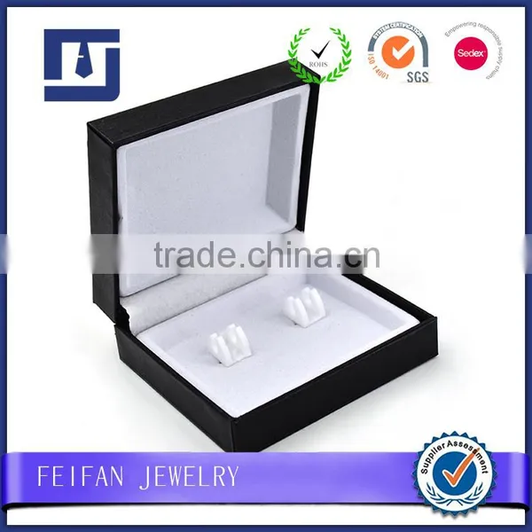Special Export Trade PU Leather Men Cufflinks Box Jewelry Storage Box Quality Choice photo-2