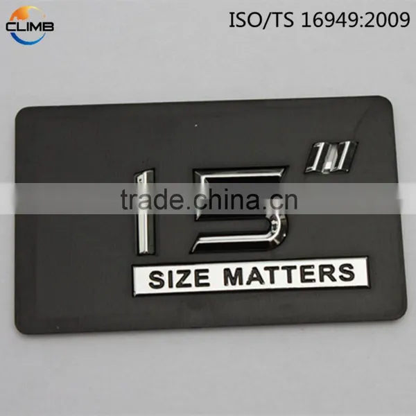 High Quality Car Badge Letters Small Chrome Letters 3D ABS Chrome Letter photo-6