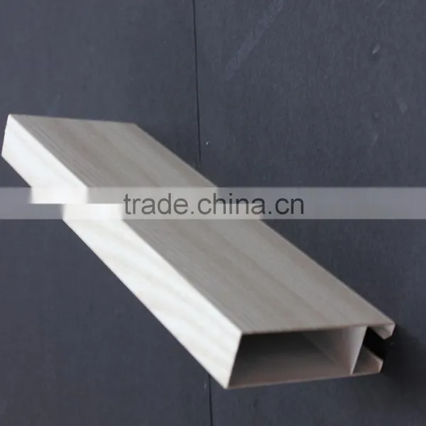 Sweat Resistance Wood Grain Suspended Metal Linear Ceiling Decorative Aluminum Square Tube Screen Ceiling Tiles photo-4