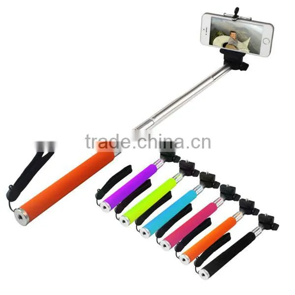 Low Price High Quality Extendable Handheld Selfie Stick Monopod for Smartphone Digital Camera Wireless Bluetooth Selfie Stick